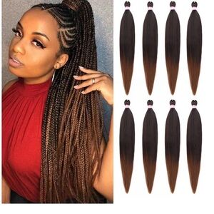 16 Piece Pre Stretched 30 inch Hair Extensions Ombré Brain